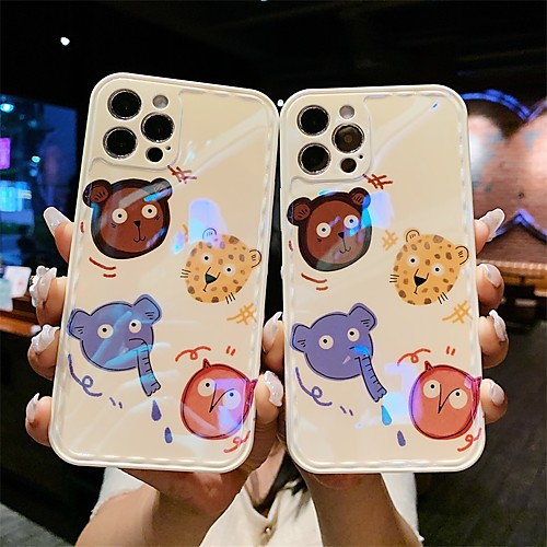 

Phone Case For Apple Back Cover iPhone 12 Pro Max 11 X XR XS Max Shockproof Dustproof Cartoon Animal TPU