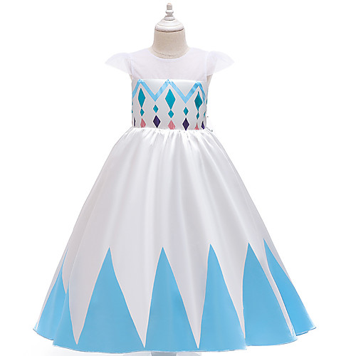 

Princess Anna Cosplay Costume Costume Girls' Movie Cosplay Vacation Christmas Purple Blue Dress Christmas Halloween Masquerade Polyester