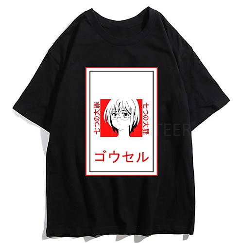 

Inspired by The Seven Deadly Sins Cosplay Anime Cartoon Polyester / Cotton Blend Print Harajuku Graphic Kawaii T-shirt For Women's / Men's