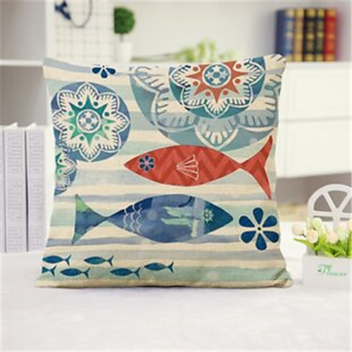 

Sea Double Side Cushion Cover 1PC Soft Decorative Square Throw Pillow Cover Cushion Case Pillowcase for Bedroom Livingroom Superior Quality Machine Washable Outdoor Cushion for Sofa Couch Bed Chair