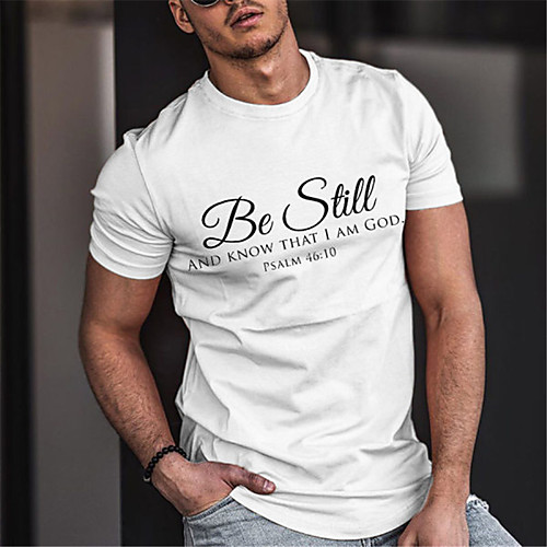 

Men's Unisex Tee T shirt Hot Stamping Graphic Prints Letter Plus Size Print Short Sleeve Casual Tops Cotton Basic Designer Big and Tall White Black