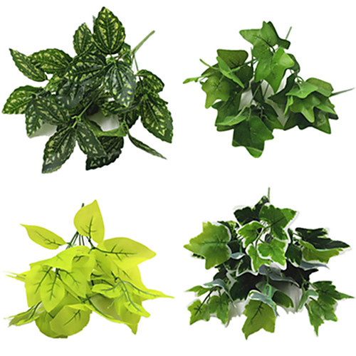 

33cm Simulation Plant 7 Forked Bunches Of Plants Wall Decoration 1pc
