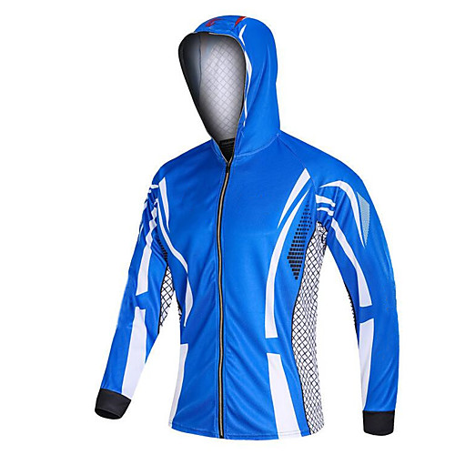 

CAWANFLY Men's Hoodie Jacket Fishing Jacket Outdoor Long Sleeve Quick Dry Waterproof Zipper Lightweight Breathable UV Protection Jacket Top Autumn / Fall Spring Summer Fishing Camping & Hiking Outdoor