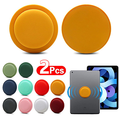 

2Pcs Silicone Case For Apple Airtag Locator Tracker Anti-lost Protective Sleeve Back Adhesive Mount Soft Cover Protector Accessories
