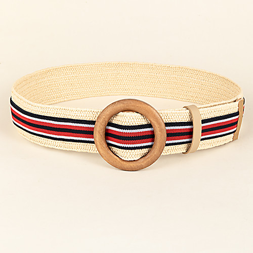 

Women's Waist Belt Tea Party Festival Brown Belt Solid Color / Alloy