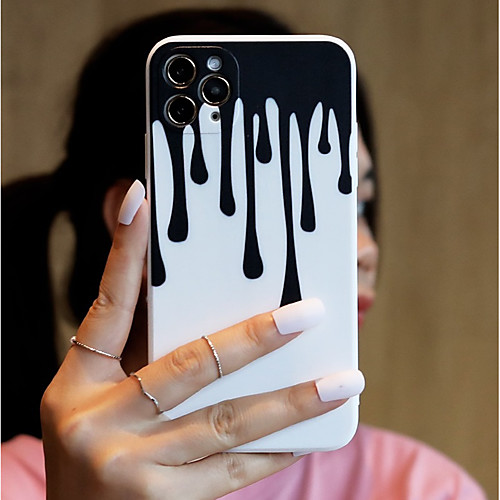 

Phone Case For Apple Back Cover iPhone 12 Pro Max 11 SE 2020 X XR XS Max 8 7 Shockproof Dustproof Lines / Waves TPU