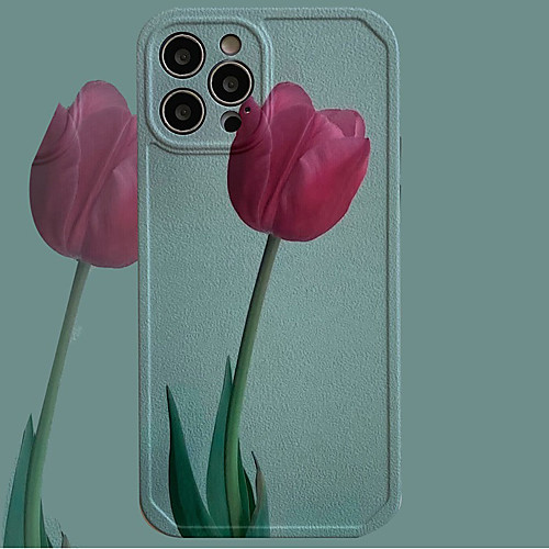 

Phone Case For Apple Back Cover iPhone 12 Pro Max 11 SE 2020 X XR XS Max 8 7 Shockproof Dustproof Geometric Pattern Flower TPU