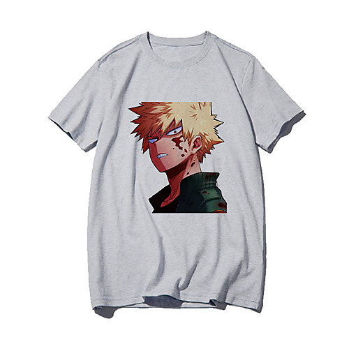 

Inspired by My Hero Academia / Boku No Hero Cosplay Anime Cartoon Polyester / Cotton Blend Print Harajuku Graphic Kawaii T-shirt For Women's / Men's