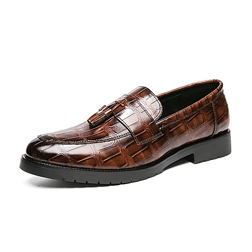

Men's Loafers & Slip-Ons Dress Loafers Penny Loafers Casual Classic Daily Office & Career PU Synthetics Non-slipping Wear Proof Black Brown Fall Winter