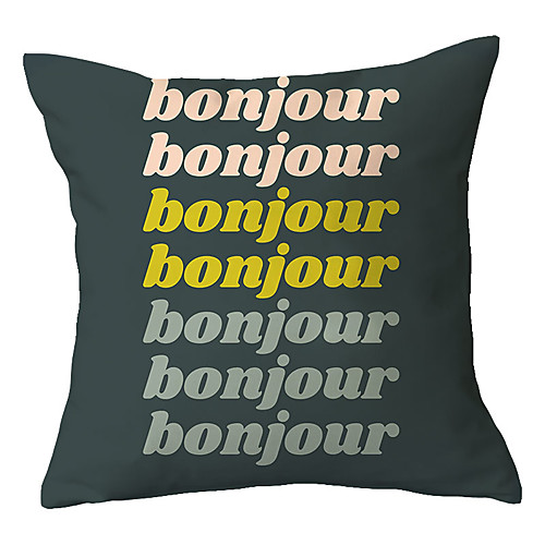 

Double Side Cushion Cover 1PC Soft Decorative Square Throw Pillow Cover Cushion Case Pillowcase for Bedroom Livingroom Superior Quality Machine Washable Outdoor Cushion for Sofa Couch Bed Chair