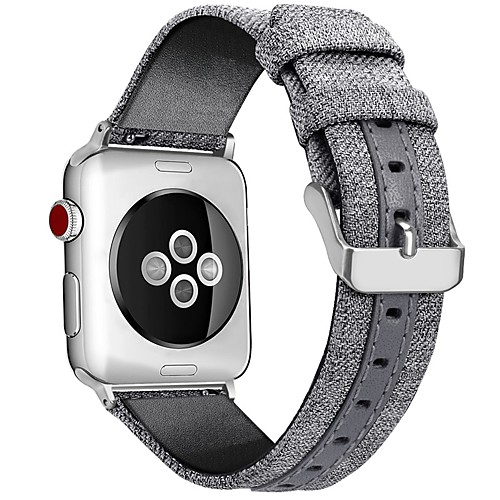 

Smart Watch Band for Apple iWatch 1 pcs Classic Buckle Canvas Replacement Wrist Strap for Apple Watch Series SE / 6/5/4/3/2/1