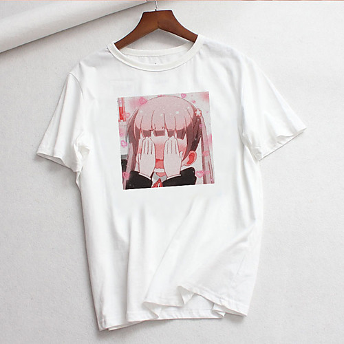 

Inspired by Cosplay Cosplay Anime Cartoon Polyester / Cotton Blend Print Harajuku Graphic Kawaii T shirt For Women's / Men's