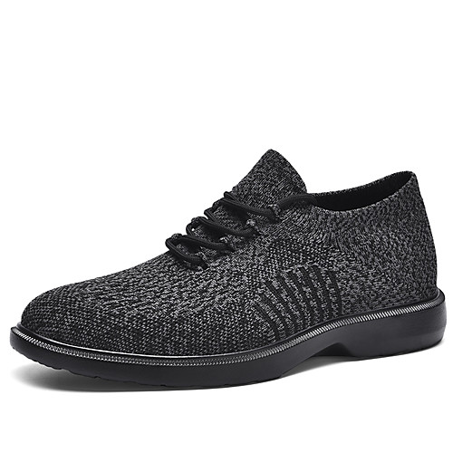 

Men's Oxfords Business Daily Tissage Volant Non-slipping Gray Black Brown Spring Summer