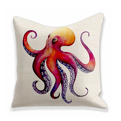 

Octopus Double Side Cushion Cover 1PC Soft Decorative Square Throw Pillow Cover Cushion Case Pillowcase for Bedroom Livingroom Superior Quality Machine Washable Outdoor Cushion for Sofa Couch Bed Chair