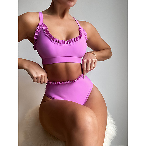 

2021 foreign single swimsuit bikini new ladies bikini european and american swimwear solid color swimsuit split swimwear b228w