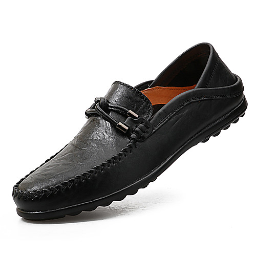 

Men's Loafers & Slip-Ons Comfort Loafers Driving Shoes Drive Shoes Casual Daily PU Breathable Non-slipping Wear Proof Yellow Black Brown Fall Spring