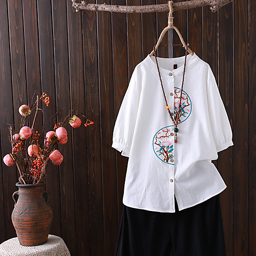 

Women's Plus Size Tops Blouse Shirt Print Short Sleeve Round Neck Watermelon Red Yellow Dark Green Big Size XL 2XL 3XL 4XL / Holiday