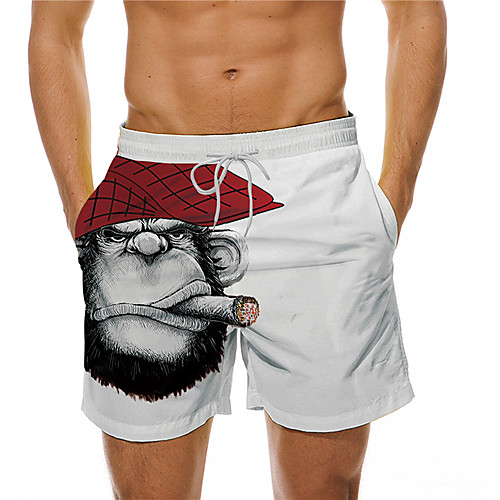 

Men's Designer Casual / Sporty Big and Tall Quick Dry Breathable Soft Holiday Beach Swimming Pool Shorts Bermuda shorts Swim Trucks Pants Graphic Prints Animal Short Drawstring Elastic Drawstring