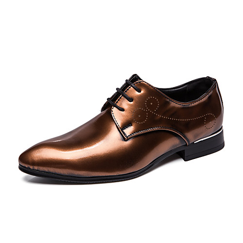 

Men's Oxfords Business Vintage Daily PU Breathable Red Black Blue Spring Summer