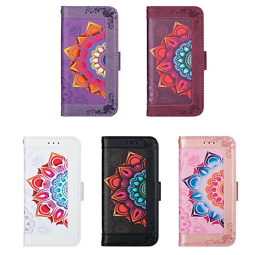 

Phone Case For Apple Full Body Case iPhone 12 Pro Max 11 SE 2020 X XR XS Max 8 7 6 Wallet Card Holder Shockproof Solid Colored PU Leather