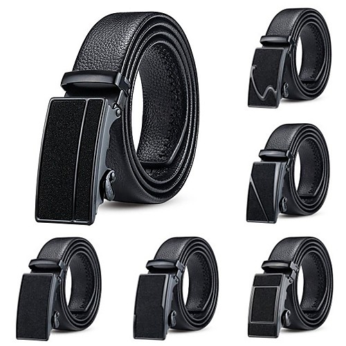

Men's Wide Belt Office / Career Daily Wear As the Picture Belt Solid Color