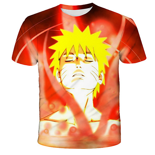 

Inspired by Naruto Akatsuki Anime Cartoon Polyester / Cotton Blend 3D 3D Harajuku Graphic T-shirt For Women's / Men's