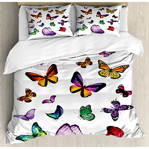 

3-Piece Duvet Cover Set Hotel Bedding Sets Comforter Cover with Soft Lightweight Microfiber Include 1 Duvet Cover 2 Pillowcases for Double/Queen/King(1 Pillowcase for Twin/Single)