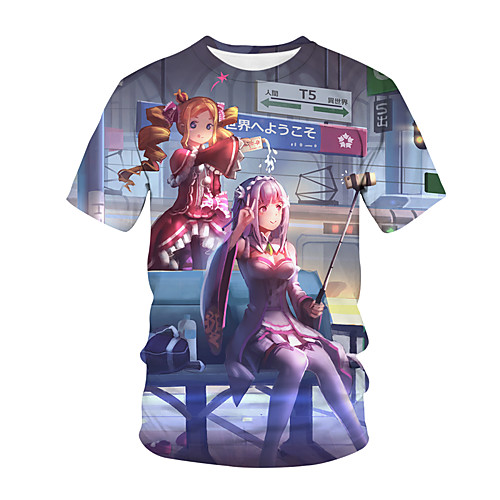 

Inspired by Fate / Zero Cosplay Anime Cartoon 100% Polyester 3D Harajuku Graphic Kawaii T-shirt For Women's / Men's