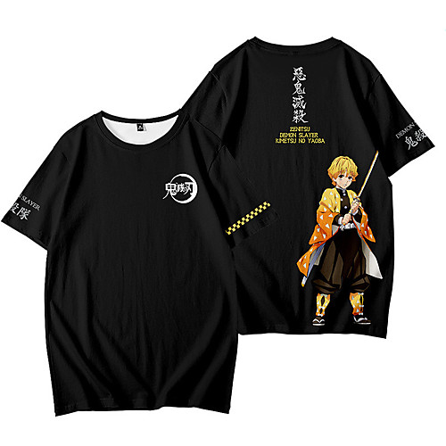 

Inspired by Demon Slayer Cosplay Anime Cartoon 100% Polyester 3D Harajuku Graphic Kawaii T-shirt For Women's / Men's