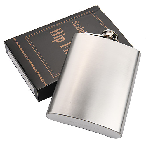 

Portable Stainless Steel Hip Flask Outdoor Portable Copper Lid 8oz Hip Flask Flask Capacity 225ml 128g