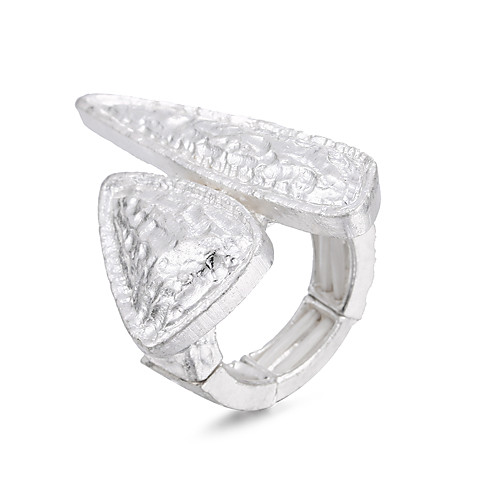 

Adjustable Ring Geometrical Silver Gold Alloy Mini Artistic Natural Elegant 1pc Adjustable / Couple's