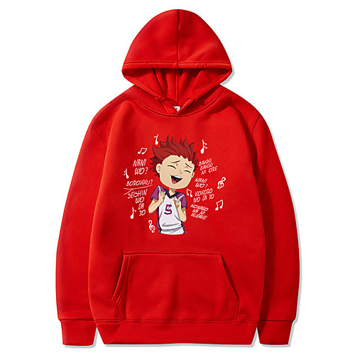 

Inspired by Haikyuu Cosplay Anime Cartoon Polyster Print Harajuku Graphic Kawaii Hoodie For Women's / Men's