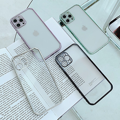 

Phone Case For Apple Back Cover iPhone 12 Pro Max 11 X XR XS Max Shockproof Dustproof Transparent TPU