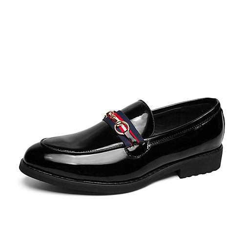 

Men's Loafers & Slip-Ons Dress Loafers Penny Loafers Casual Classic Daily Office & Career PU Non-slipping Wear Proof Black Fall Spring