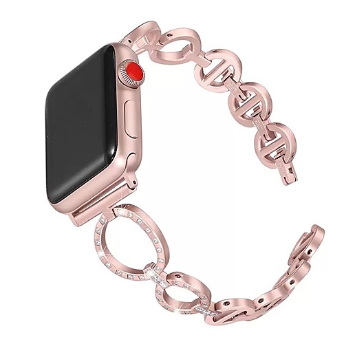 

Smart Watch Band for Apple iWatch 1 pcs Jewelry Design Zinc alloy Replacement Wrist Strap for Apple Watch Series SE / 6/5/4/3/2/1