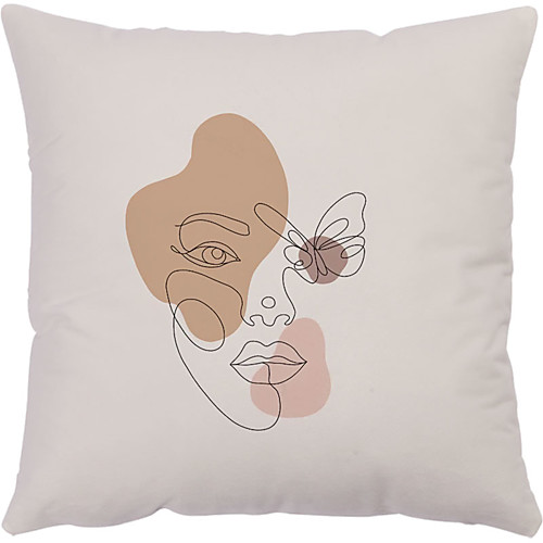 

Double Side Cushion Cover 1PC Soft Decorative Square Throw Pillow Cover Cushion Case Pillowcase for Bedroom Livingroom Superior Quality Machine Washable Outdoor Cushion for Sofa Couch Bed Chair