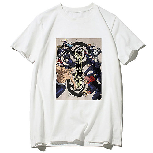 

Inspired by Jujutsu Kaisen Cosplay Anime Cartoon Polyester / Cotton Blend Print Harajuku Graphic Kawaii T-shirt For Women's / Men's