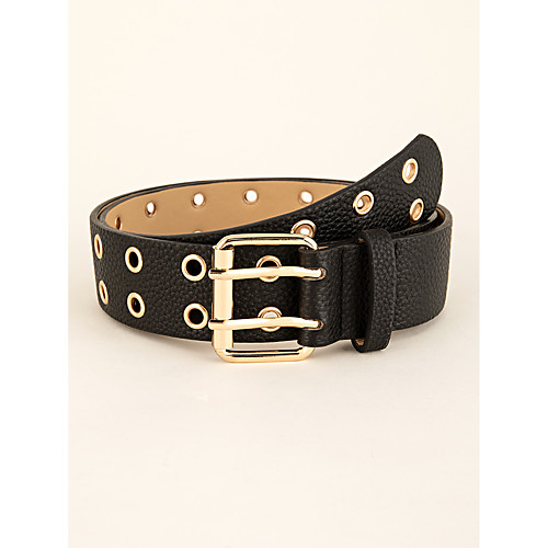 

Women's Waist Belt Street Daily Dress Black Belt Solid Colored