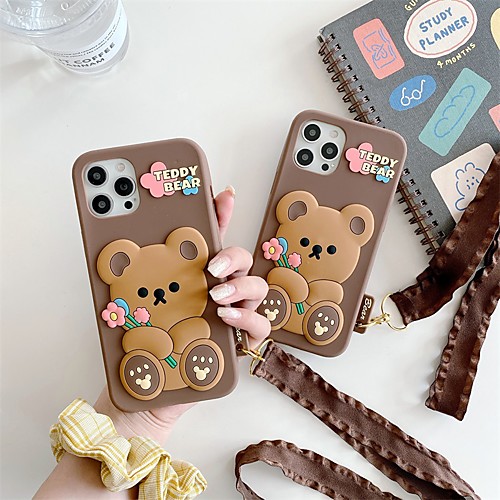 

Phone Case For Apple Back Cover iPhone 12 Pro Max 11 SE 2020 X XR XS Max 8 7 6 Shockproof Dustproof Geometric Pattern Animal TPU