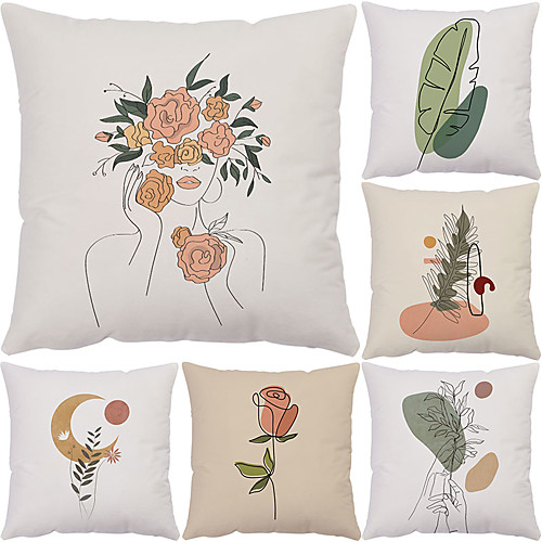 

Double Side Cushion Cover 1PC Soft Decorative Square Throw Pillow Cover Cushion Case Pillowcase for Bedroom Livingroom Superior Quality Machine Washable Outdoor Cushion for Sofa Couch Bed Chair