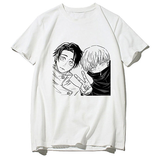 

Inspired by Jujutsu Kaisen Cosplay Anime Cartoon Polyester / Cotton Blend Print Harajuku Graphic Kawaii T-shirt For Women's / Men's