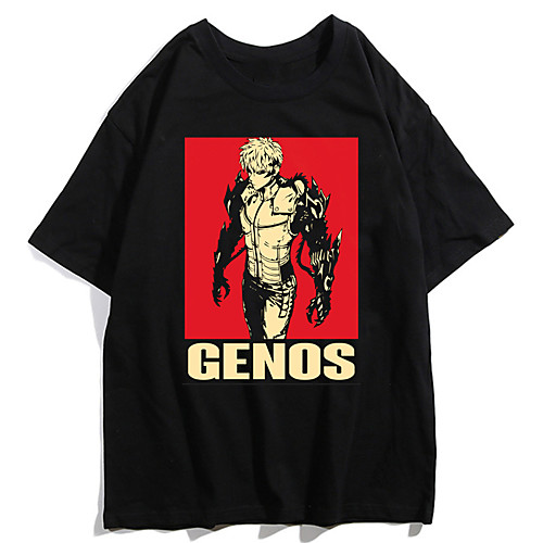 

Inspired by ONE PUNCH-MAN Cosplay Anime Cartoon Polyester / Cotton Blend Print Harajuku Graphic Kawaii T shirt For Women's / Men's