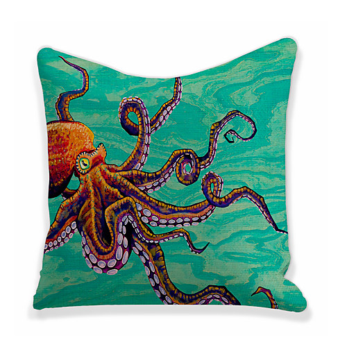 

Octopus Double Side Cushion Cover 1PC Soft Decorative Square Throw Pillow Cover Cushion Case Pillowcase for Bedroom Livingroom Superior Quality Machine Washable Outdoor Cushion for Sofa Couch Bed Chair