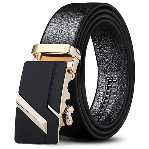 

Men's Wide Belt Office / Career Daily Wear As the Picture Belt Solid Color