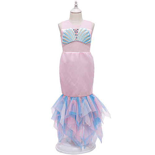 

Mermaid Cosplay Costume Party Costume Girls' Movie Cosplay Vacation Christmas Pink Light Blue Mermaid Fishtail Bikini Christmas Halloween Children's Day Polyester