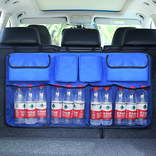 

Cross-Border Car Trunk Storage Bag, Large Capacity SUV With Net Pocket, Rear Seat Back Bag, Sundries Storage Bag