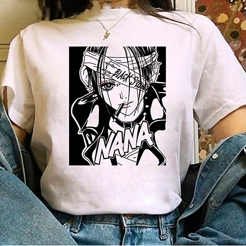 

Inspired by NANA Cosplay Anime Cartoon Polyester / Cotton Blend Print Harajuku Graphic Kawaii T-shirt For Women's / Men's
