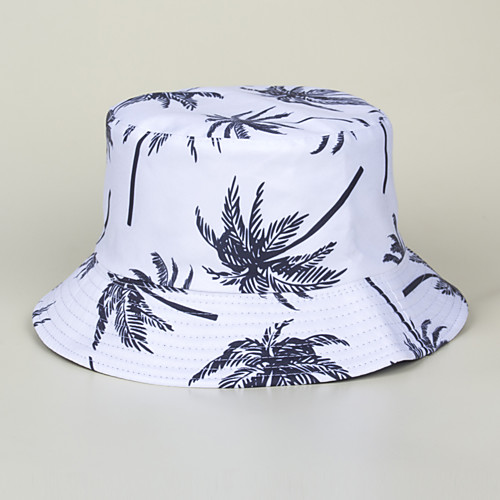 

Women's Bucket Hat Sports & Outdoor Dailywear Print Print Black White Hat / Green / Fall / Summer
