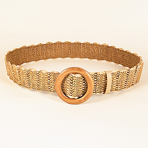 

Women's Waist Belt Tea Party Festival Khaki Belt Solid Color