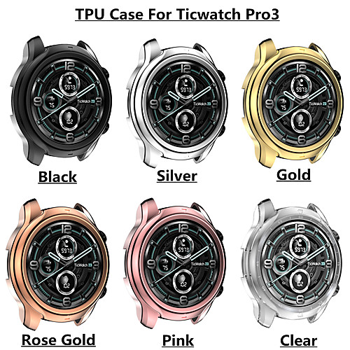 

Cases For TicWatch TicWatch Pro TPU Screen Protector Smart Watch Case Compatibility